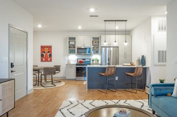 designer plank flooring throughout at Anthem Luxury Rentals and Apartments in Huntsville, AL